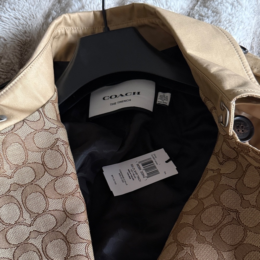 Coach Tan Trench Coat